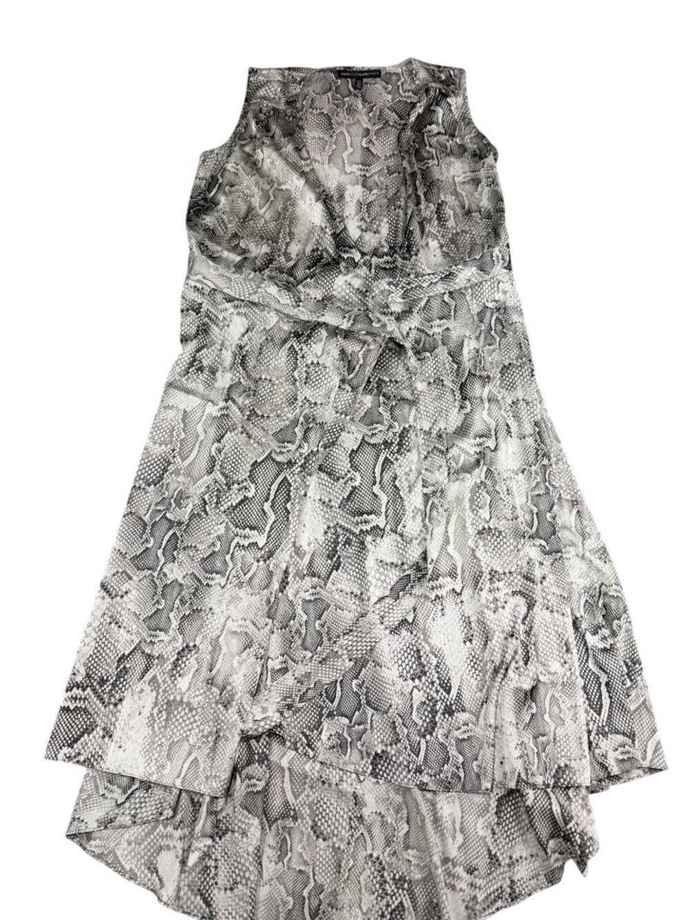 White House Black Market Sleeveless Snakeskin Print Dress 10